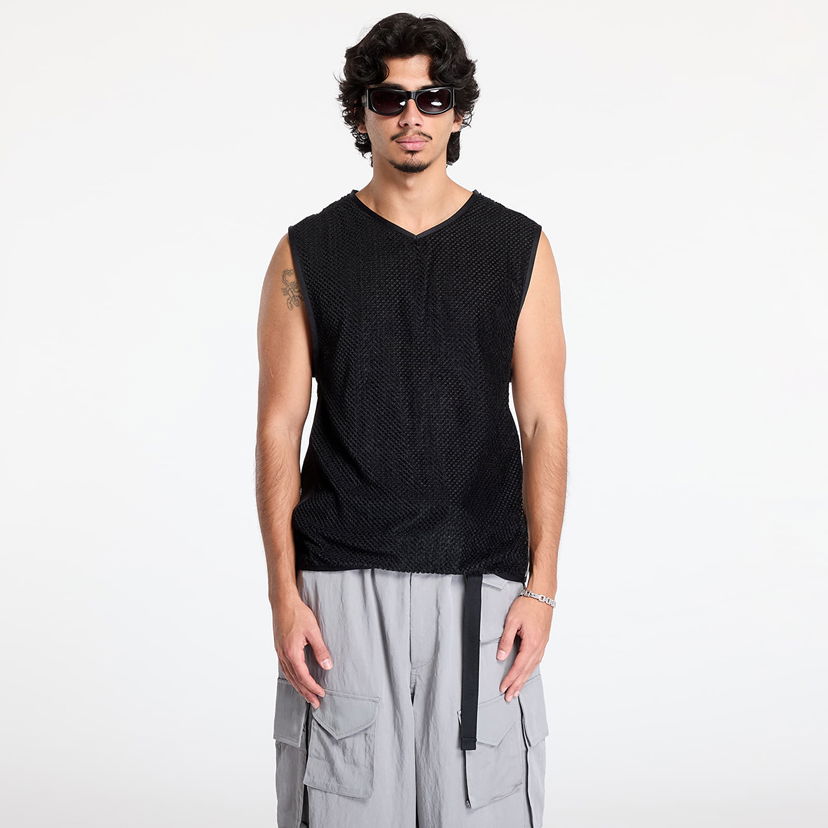 Vesta Y-3 Waffle Warpknit Vest Čierna | IW7501