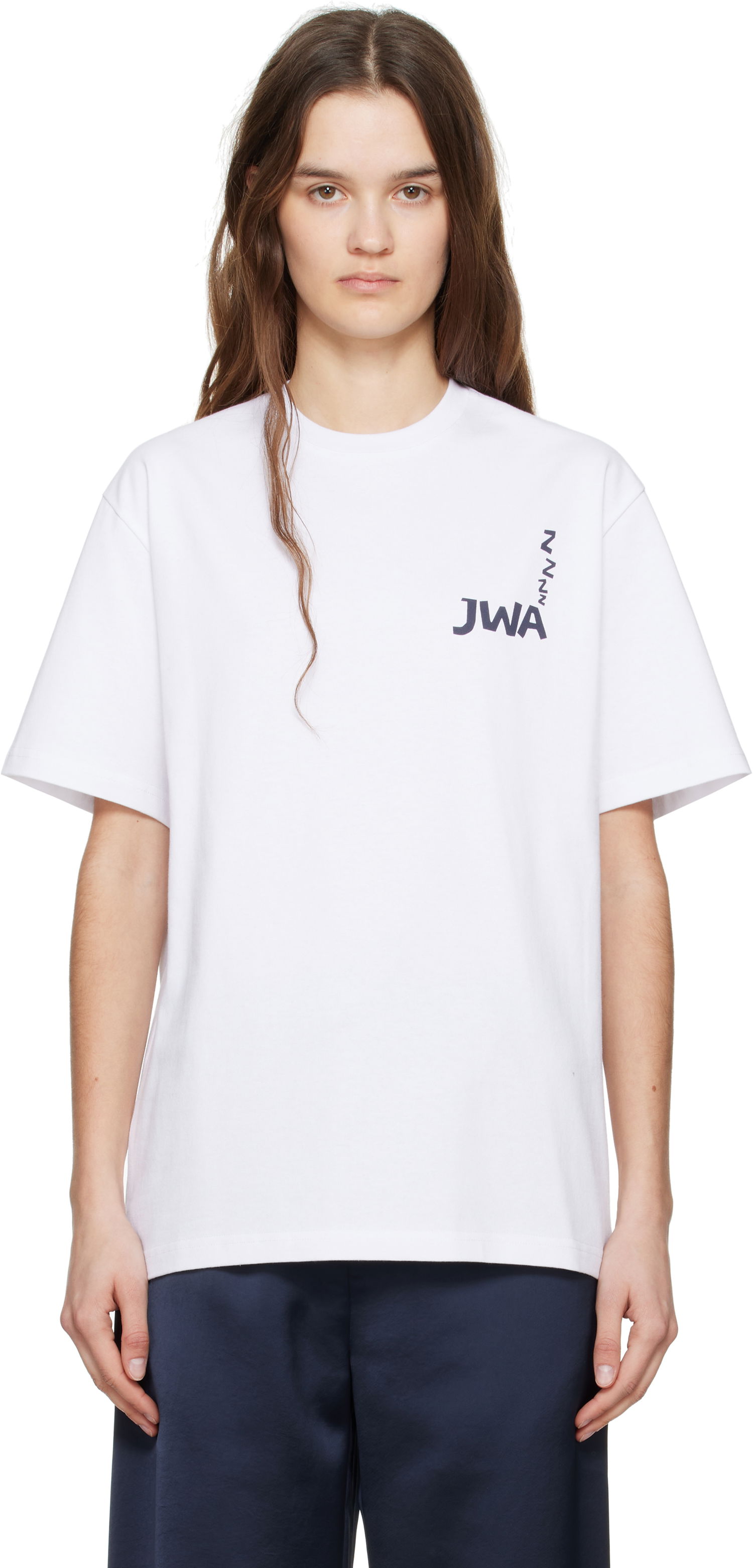 Tričko JW Anderson JW Anderson JWA Print T-Shirt Biela | JT0285-PG1510, 0