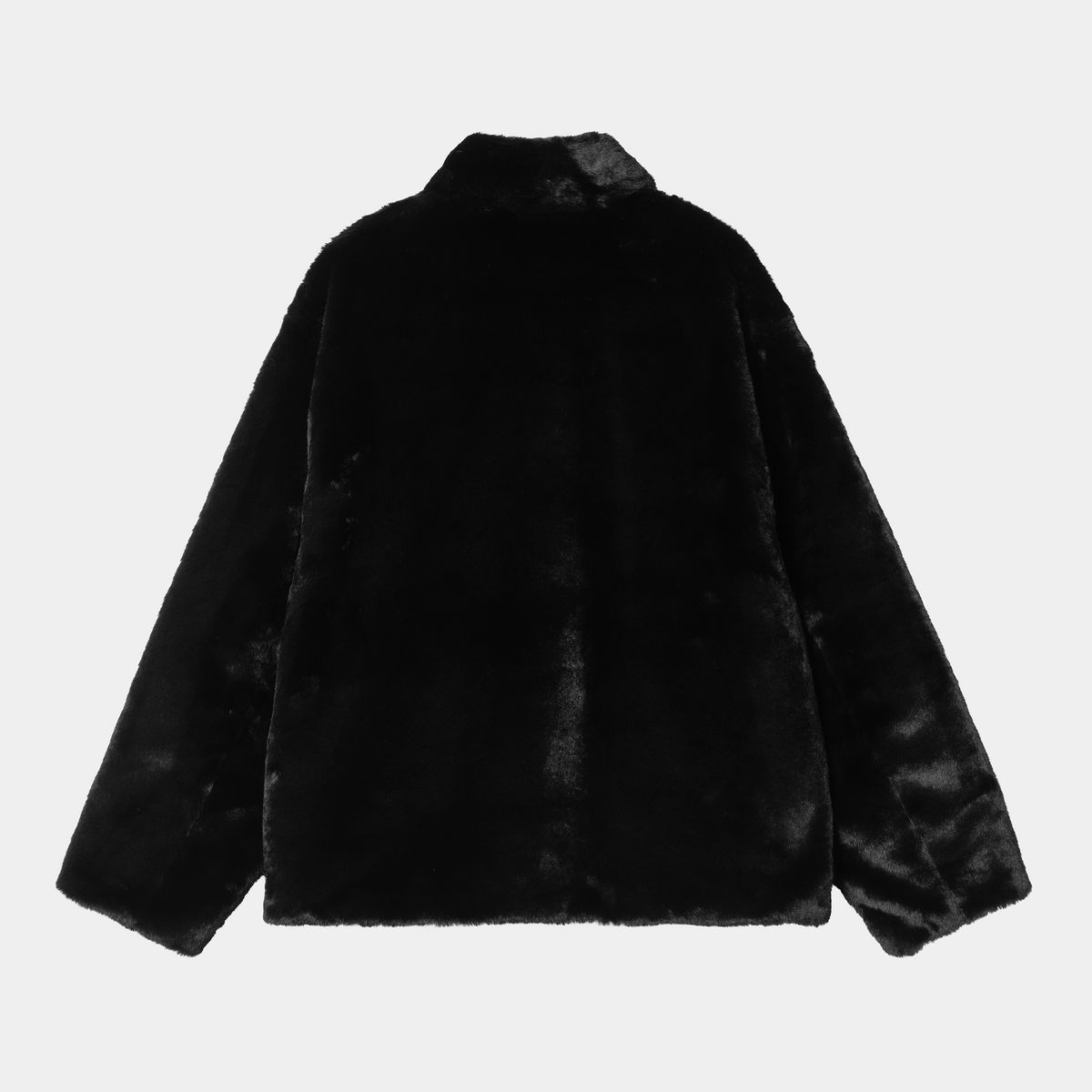 Kabáty Carhartt WIP Olney Michigan Faux Fur Collared Four-Pocket Coat XS Čierna | I035320_4, 1