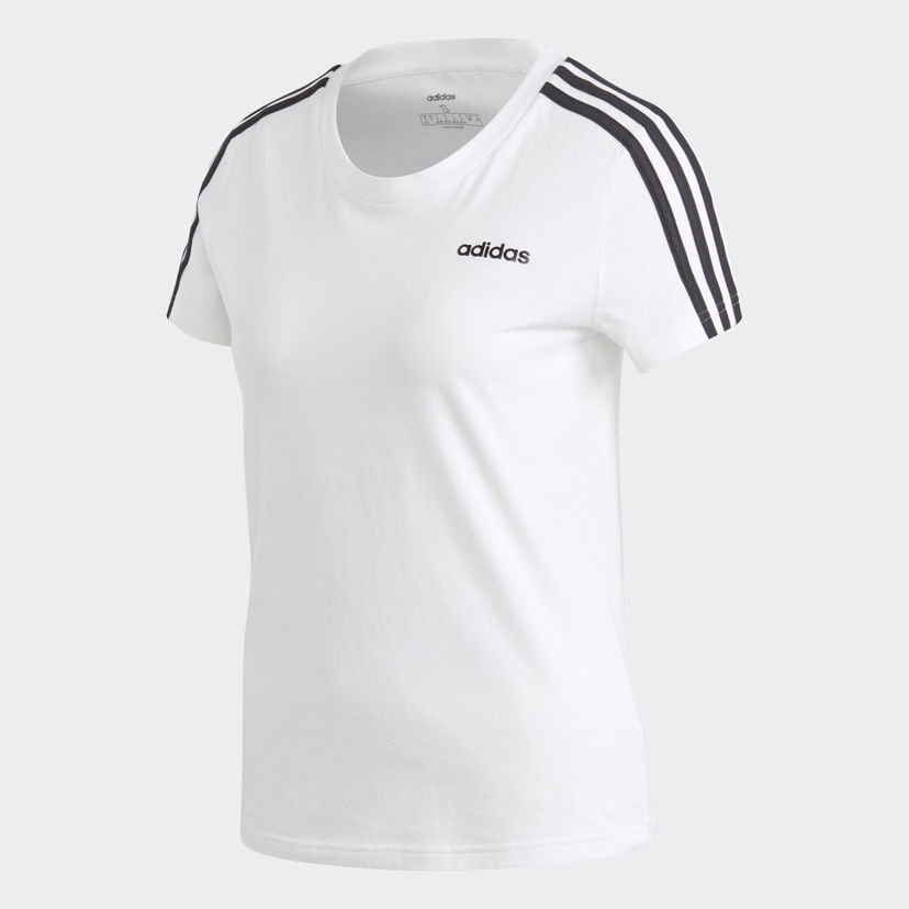 Tričko adidas Performance Essentials 3-Stripes Biela | GH7887
