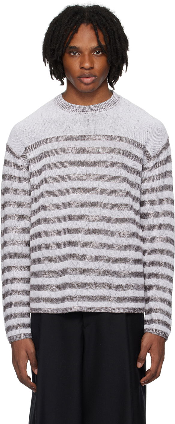 Sveter FERRAGAMO Striped Sweater Šedá | 775792, 0