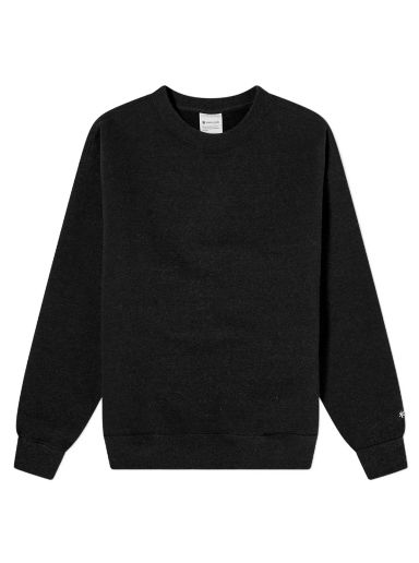 Mikina Snow Peak Recycled Cotton Crew Neck Sweat Čierna | SW-22SU401-BK