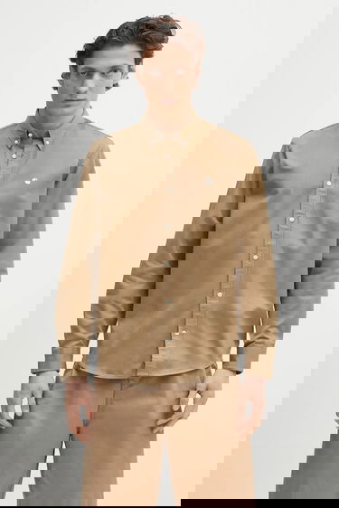 Košeľa Carhartt WIP Long Sleeve Madison Shirt Regular Fit Classic Collar Béžová | I023339.1Q5XX, 0