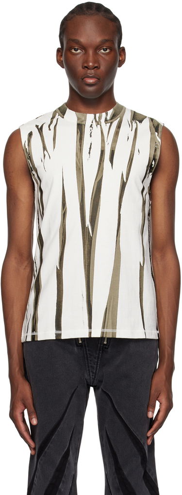 Tielko Dion Lee Fang Print Sleeveless Top Biela | C3142P23, 0