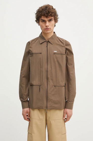 Košeľa Rains Woven Shirt Jacket Hnedá | 18690.WOOD, 0