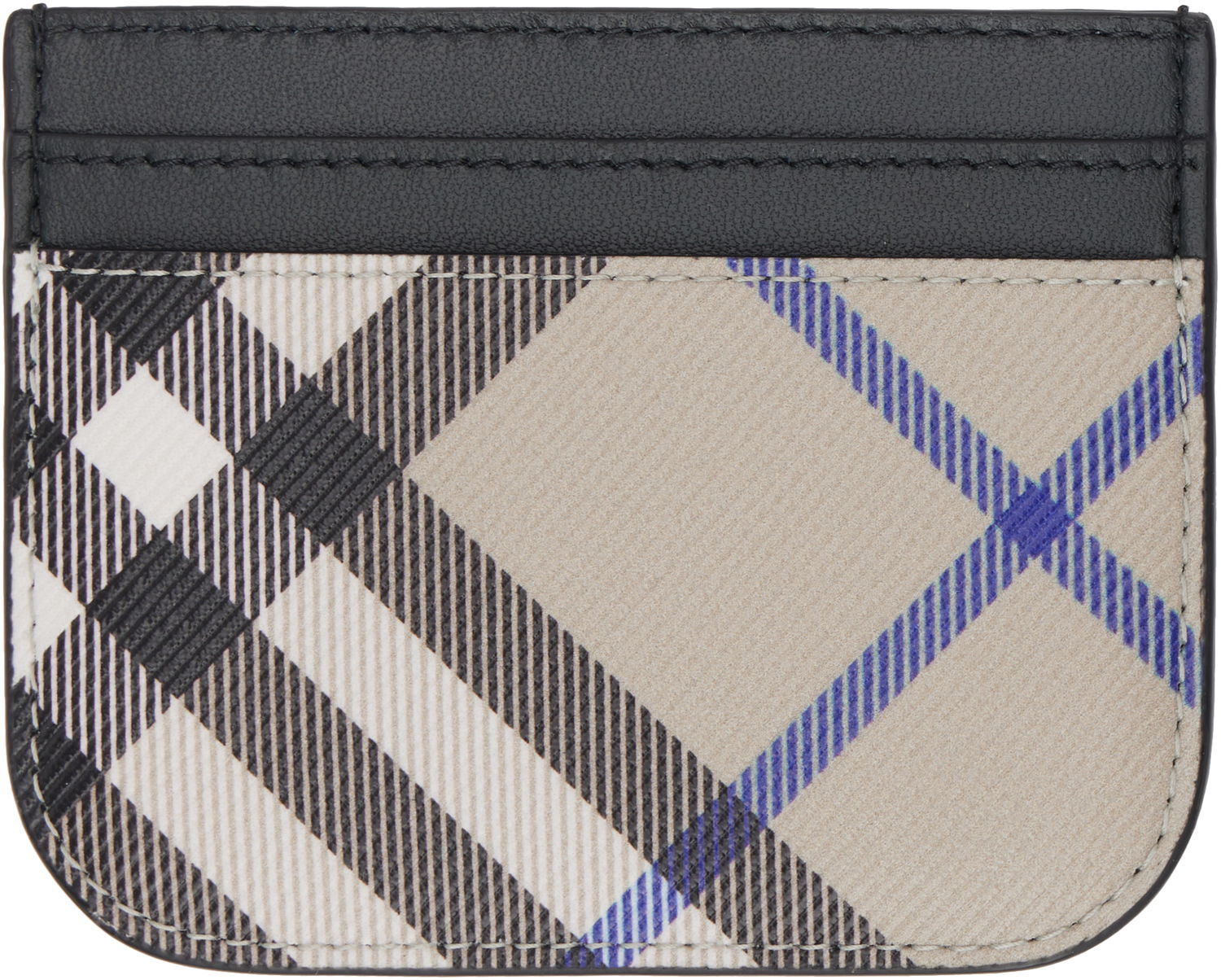 Peňaženka Burberry Burberry Check Card Holder Béžová | 8092975, 0