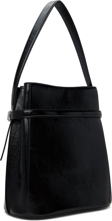 Tote bag TOTEME Totême Belted Naplack Leather Bucket Bag Čierna | 244-WAL0048-LE0046, 2