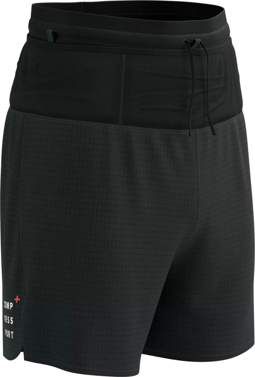 Šortky Compressport Trail Racing Overshort Shorts Čierna | ashm3739000, 0