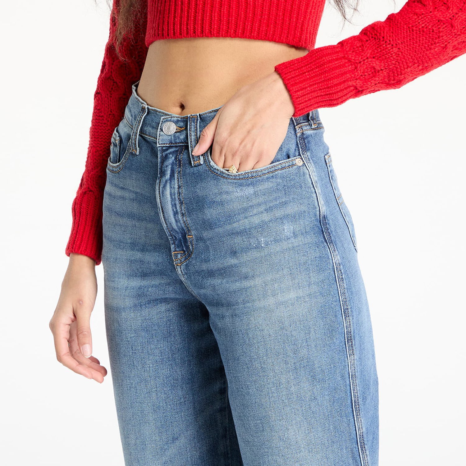 Džínsy Tommy Hilfiger Tommy Jeans Claire High Wide Jeans W30/L32 Modrá | DW0DW19582 1BK, 1