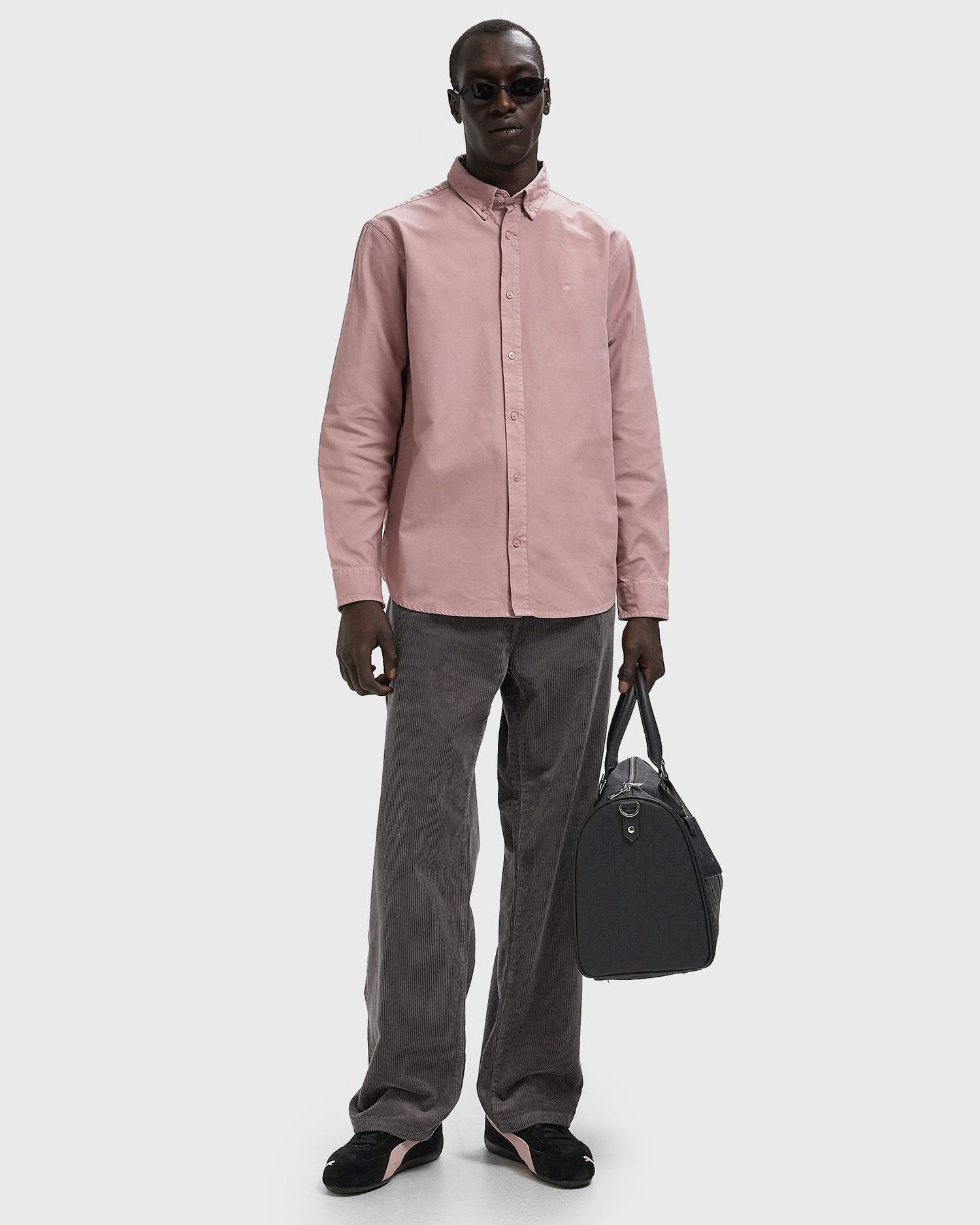 Košeľa Carhartt WIP Long Sleeve Bolton Shirt Ružová | I030238-1NJ.XX, 1