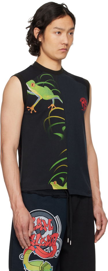 Tielko Marine Serre Marine Serre Graphic Print Tank Top Biela | MTT090A UJER0003, 4