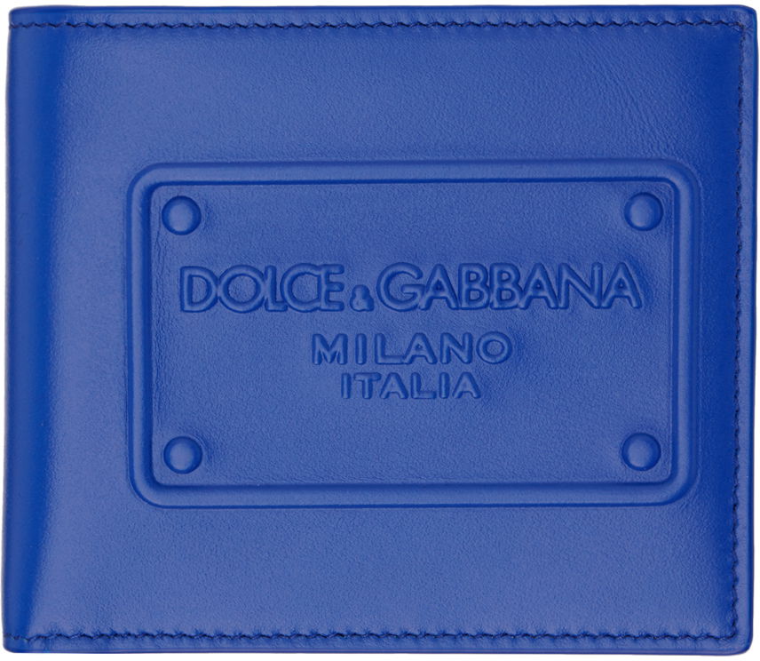 Blue Raised Logo Wallet