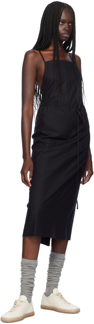 Šaty Baserange Yumi Apron Midi Dress Čierna | DRYU-WS-000, 3