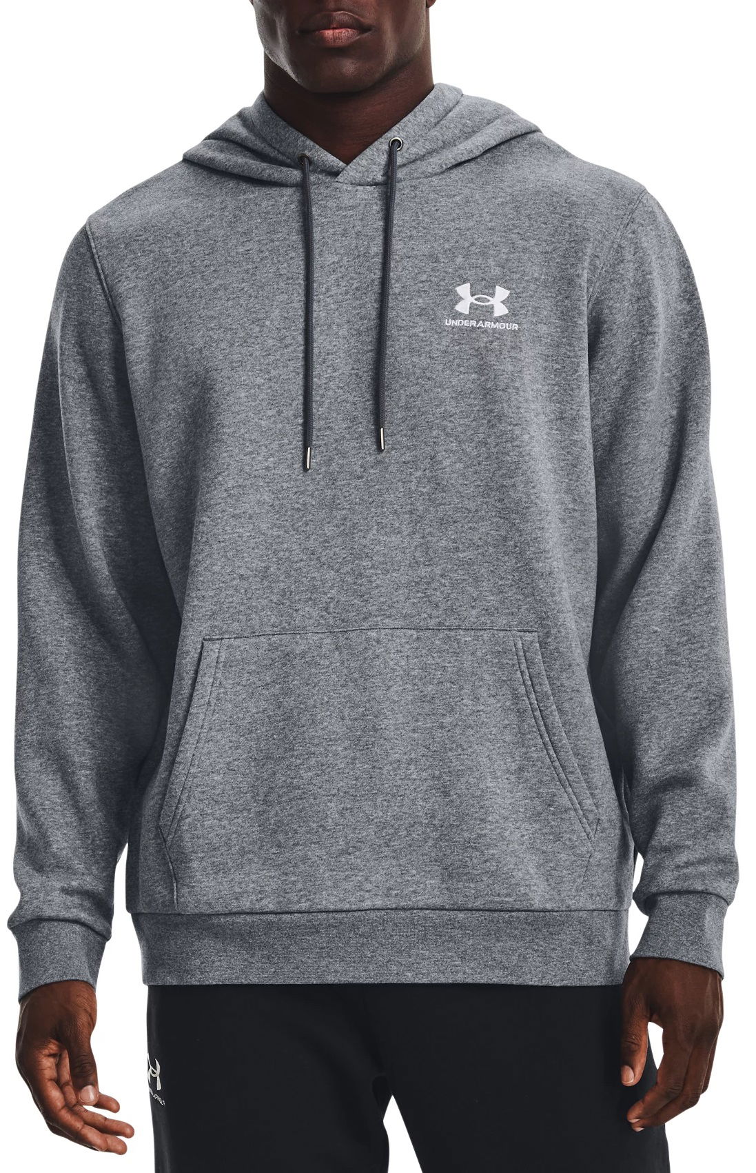 Mikina Under Armour Hoodie Essential Fleece Šedá | 1373880-012, 0