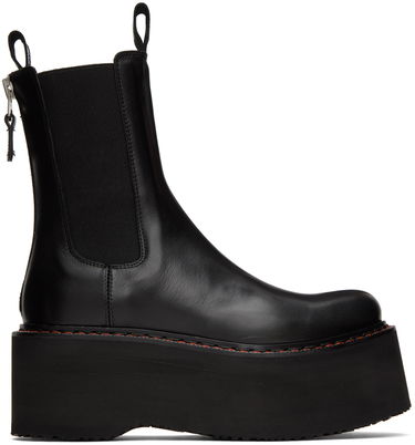 Oblečenie R13 R13 Double Stack Platform Chelsea Boots Čierna | R13S0245-001, 0