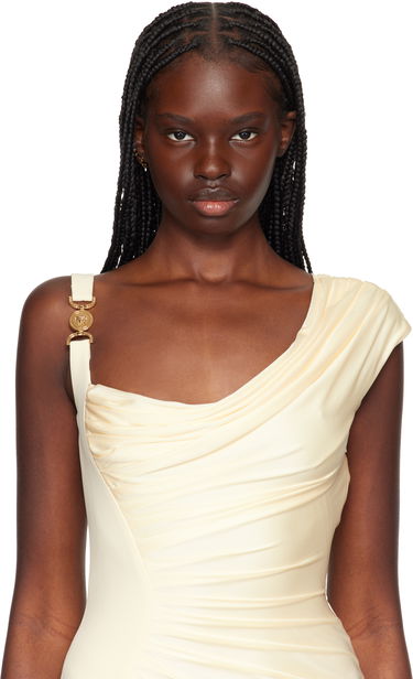 Prsteň Versace Versace Logo Single Earring Metalická | 1019915_1A00620_3J000, 2
