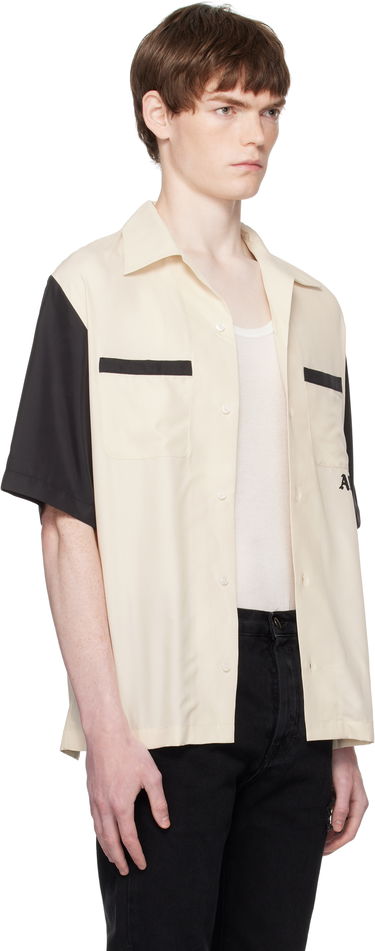 Košeľa AMIRI AMIRI 'Try It' Bowling Shirt Béžová | AMSTCA1149, 1