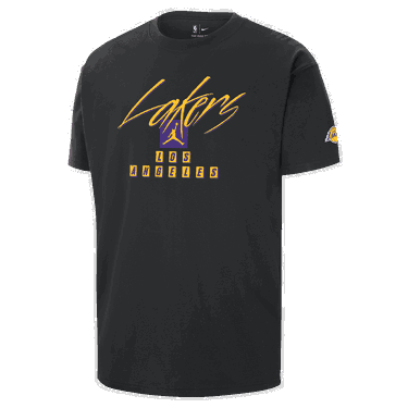 Tričko Jordan Los Angeles Lakers Courtside Statement Edition NBA Max90 T-Shirt Čierna | FN1069-010, 0