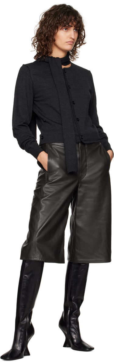 Sveter LEMAIRE LEMAIRE Cardigan With Scarf Čierna | TO1251 LK087, 3