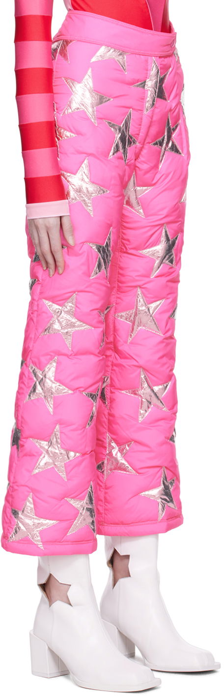 Nohavice ERL ERL Star-Embellished Puffer Trousers Ružová | ERL05P016, 1