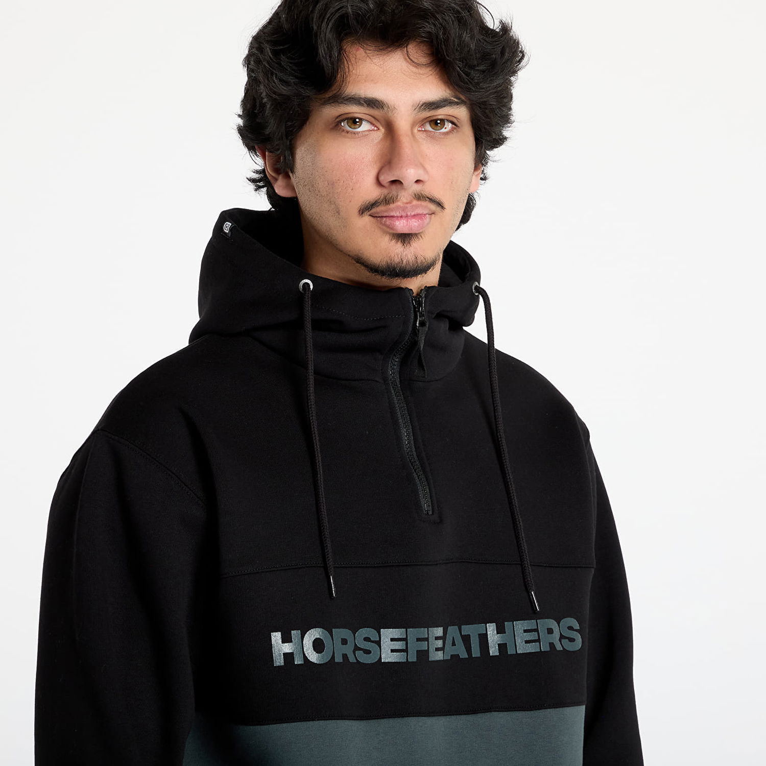 Mikina Horsefeathers Horsefeathers Fulton Sweatshirt Čierna | SM1354E, 1