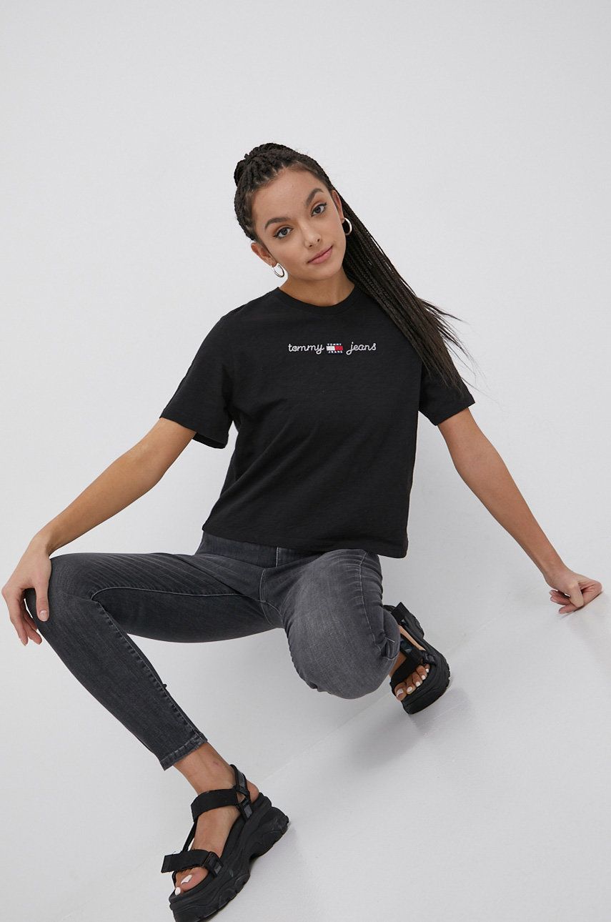 Džínsy Tommy Hilfiger Sylvia Bf1281 High Waist Jeans Čierna | DW0DW12407.PPYY, 0