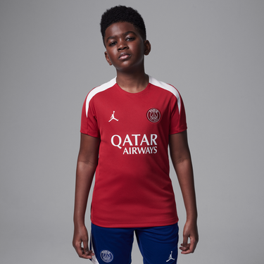 Dres Jordan Dri-FIT Strike Paris Saint-Germain Knitted Short Sleeve Soccer Jersey Červená | HJ3402-660, 4