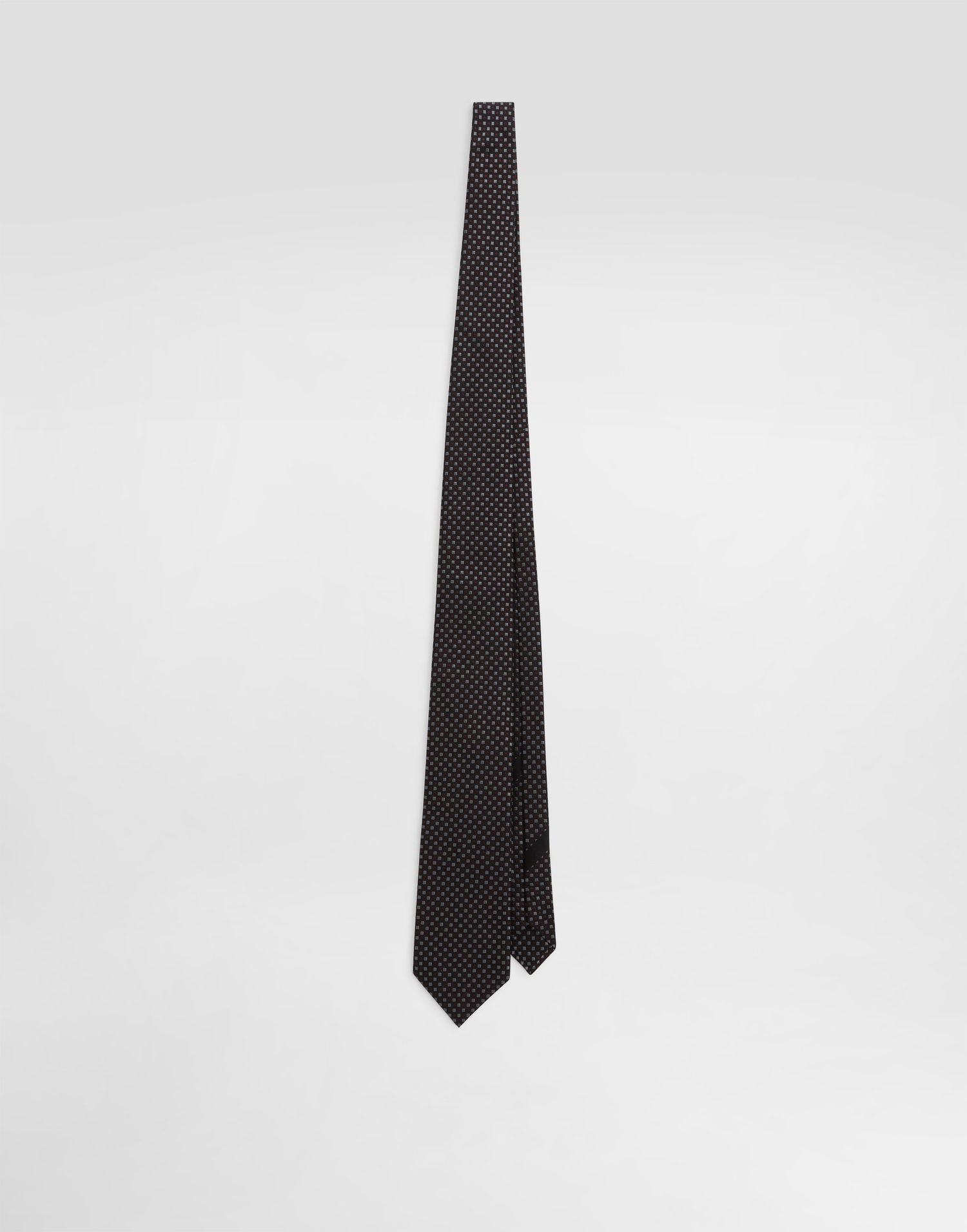 Doplnky Dolce & Gabbana Dolce & Gabbana Micro-Design Jacquard Tie Čierna | GT147EG0JSBN1283, 0