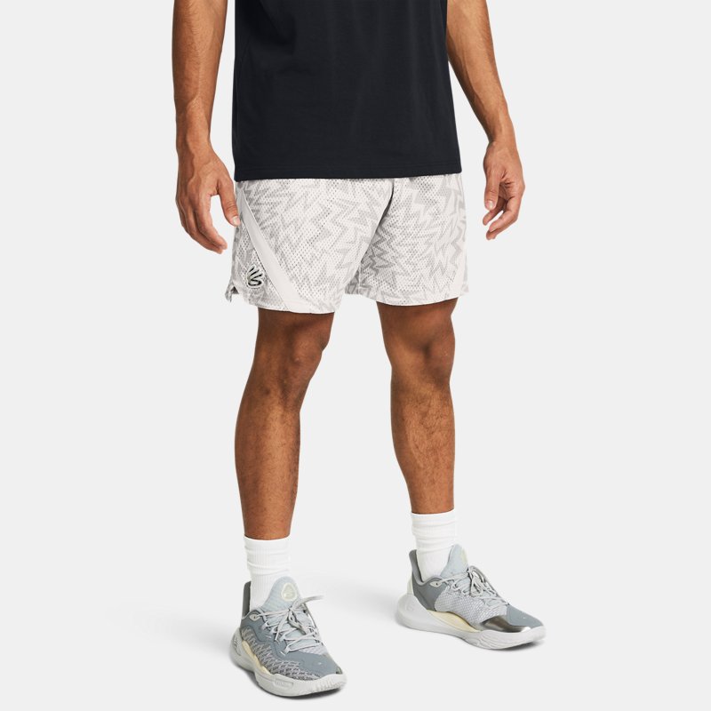 Šortky Under Armour Curry Mesh-Shorts Biela | 1383375-114, 0