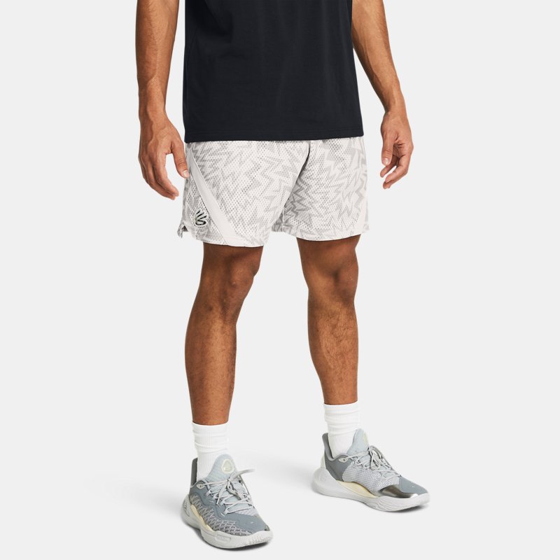 Šortky Under Armour Curry Mesh-Shorts Biela | 1383375-114