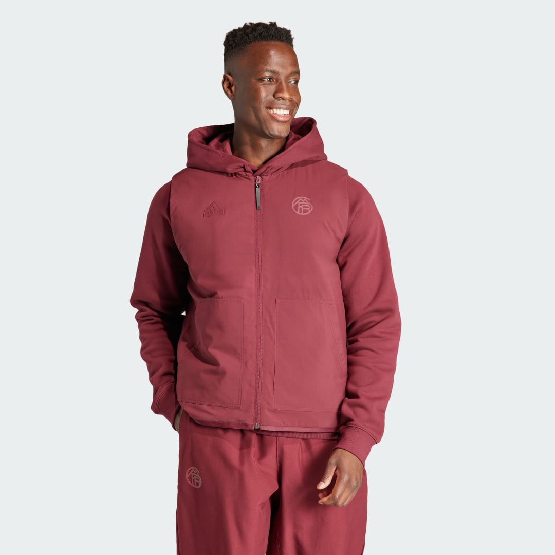 Vesta adidas Performance FC Bayern Lifestyler Vest Vínová | HY3307, 0