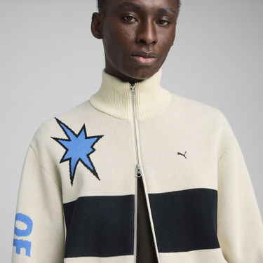 Sveter Puma SPECIAL ITEMS Knit Moto Jacket Béžová | 629416_87, 1