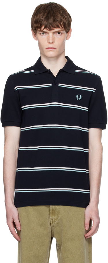 Polo tričko Fred Perry Fred Perry Striped Polo Navy | M9905, 0