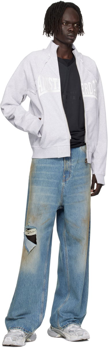 Mikina VETEMENTS Vetements 'Amsterdam' Zip-Up Sweatshirt Šedá | UH76ZU760GG, 3