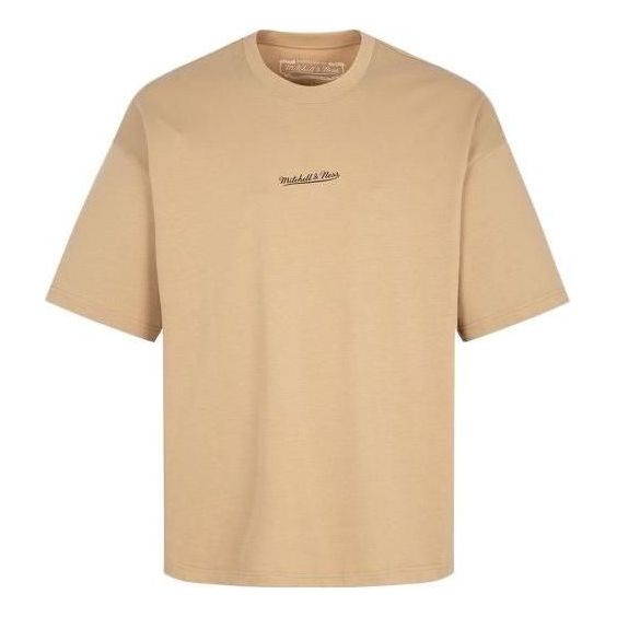 Tričko Mitchell & Ness Mitchell & Ness Logo Word T-Shirt Béžová | MNJYSST23015-KHAKI