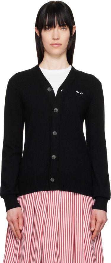 Sveter Comme des Garçons COMME des GARÇONS PLAY Heart Cardigan Čierna | AX-N024-051, 0