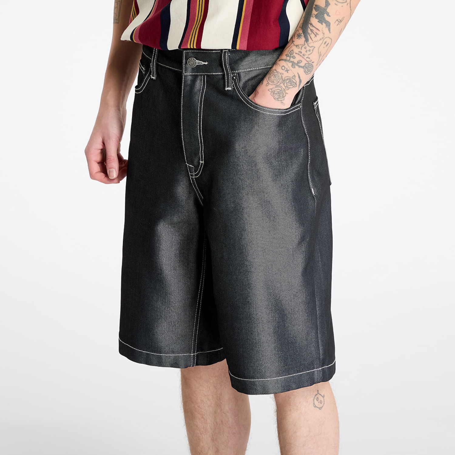 Šortky GUESS Guess Originals Baggy Denim Shorts Čierna | M5GD52D5L3A-GOM6, 1