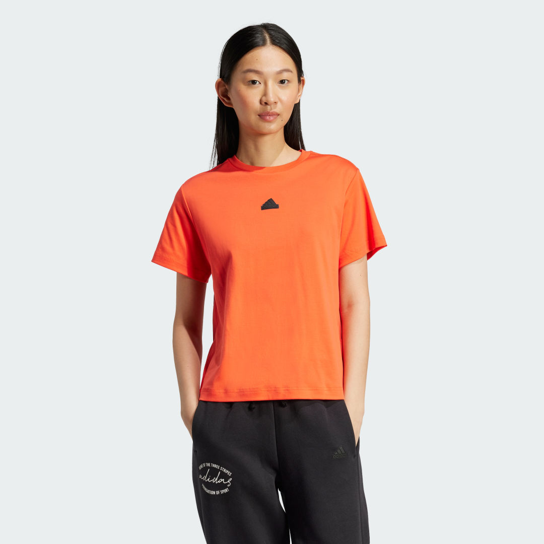Tričko adidas Performance Signature Graphic Print T-Shirt Oranžová | IY1460, 0