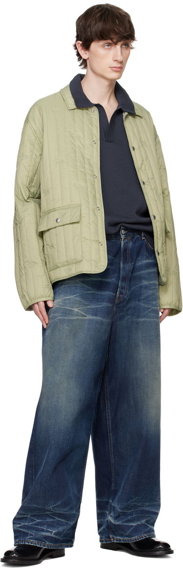 Prešívaná bunda MAISON KITSUNÉ Maison Kitsuné Quilted Chore Jacket Zelené | OM02114WW9047, 3