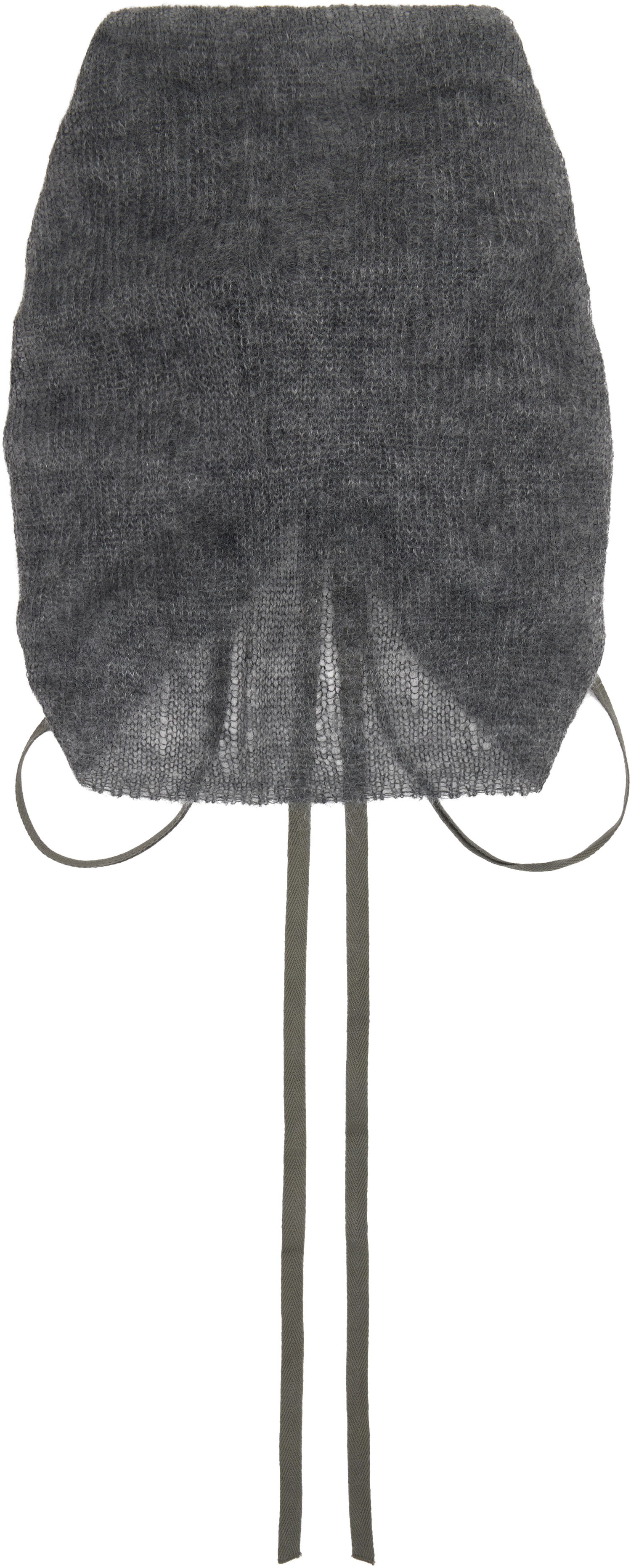 Šál Ann Demeulemeester Ann Demeulemeester Oden Knit Tie Collar Šedá | 2520-W-CL35-KN069-088, 1