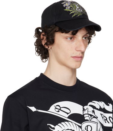 Šiltovka Burberry Burberry Daisy 'B' Gabardine Baseball Cap Čierna | 8103762, 3
