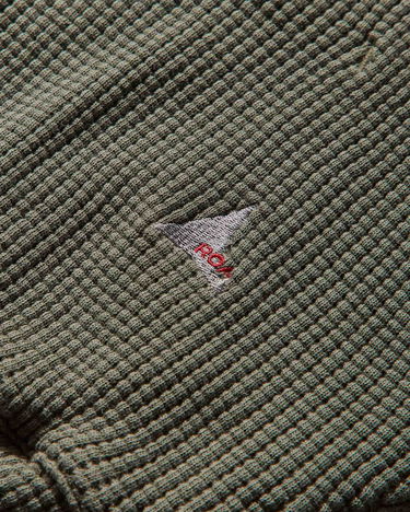 Mikina ROA Sun Faded Waffle Zip Up Hoodie Zelené | RBMW0513FA340 GRN0012, 4