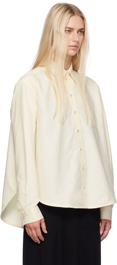 Košeľa TOTEME TOTEME Monogram Button-Up Shirt Žltá | 243-WRT0356-FB0235, 1