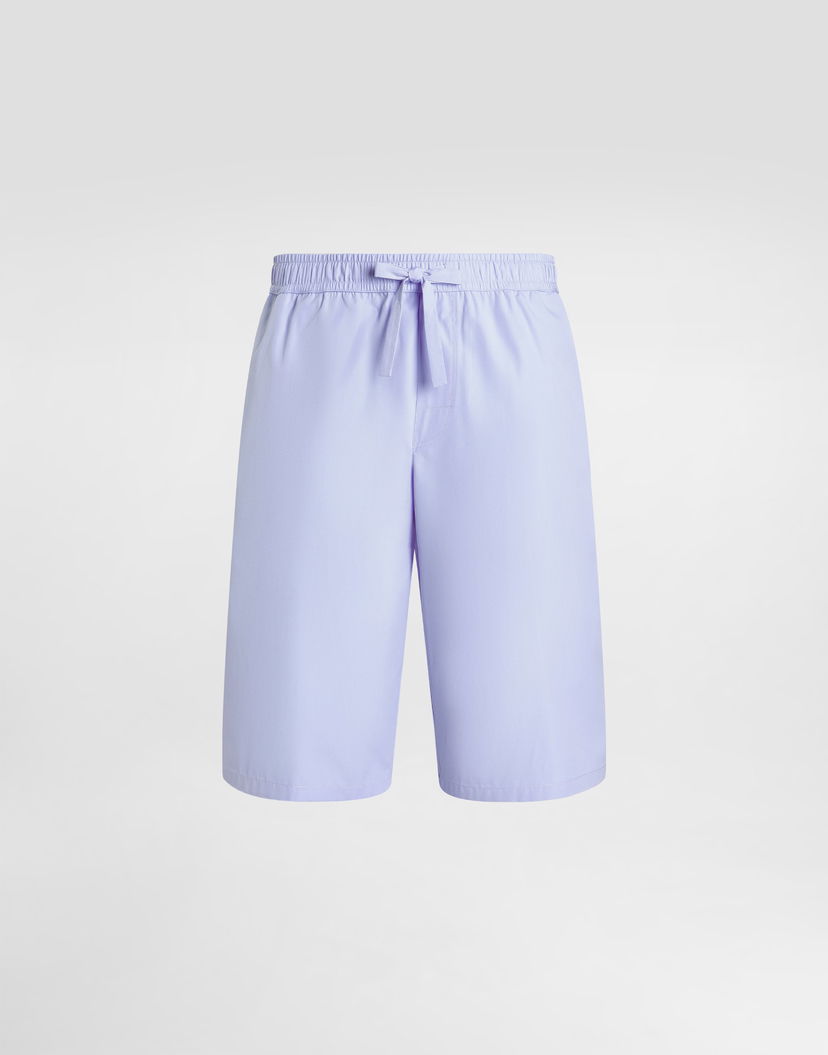 Šortky Dolce & Gabbana Dolce & Gabbana Cotton Bermuda Shorts with DG Embroidery Fialová | GV37AZGJ745B0074