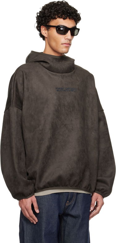 Mikina Fear of God Fear of God ESSENTIALS Holiday Faux-Suede Fleece Modern Hoodie Hnedá | 192HO256943F, 1