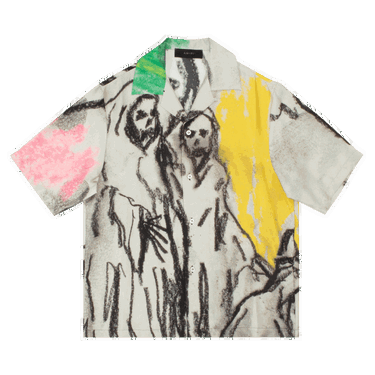 Košeľa AMIRI x Wes Lang Reaper Bowling Shirt Rôznofarebný | AW22MSS003 900 MULT, 0