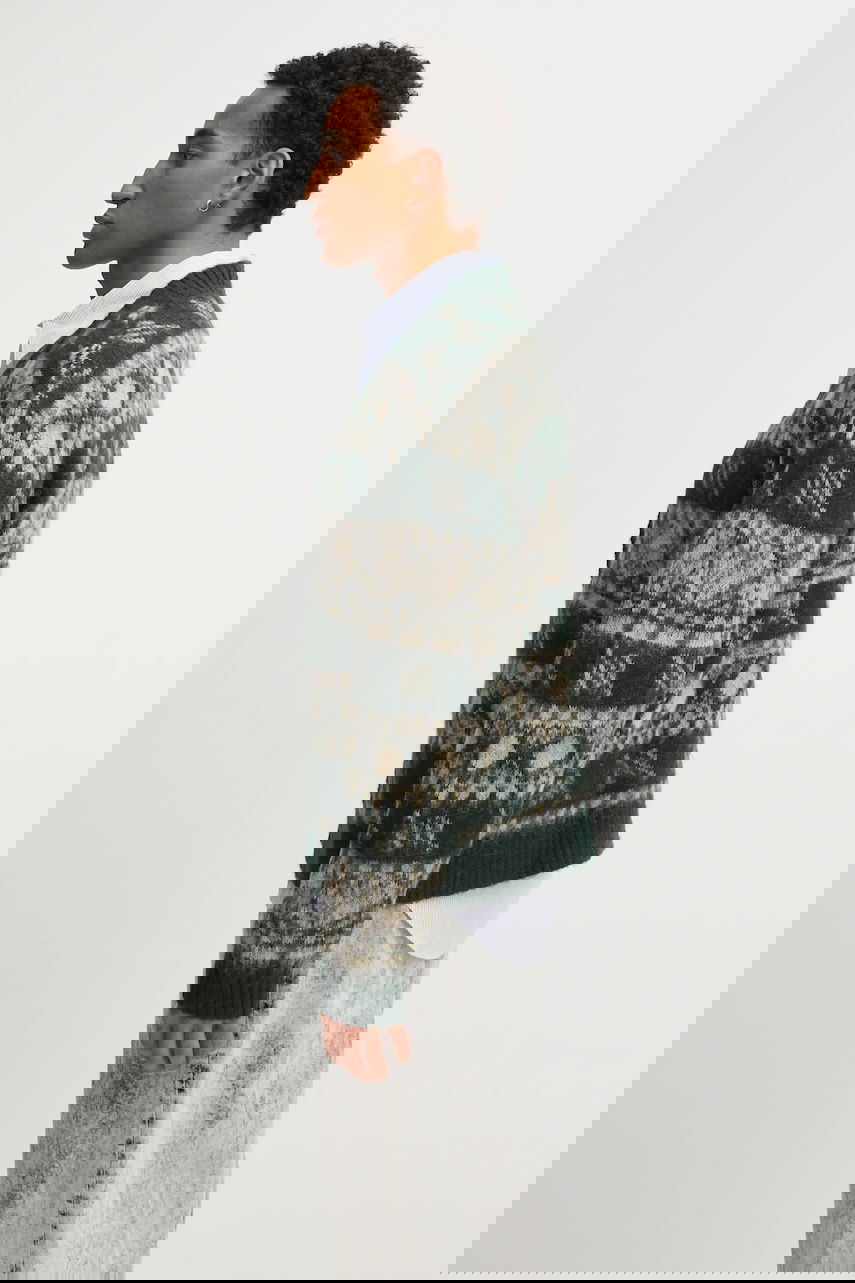 Sveter DAILY PAPER Wool Blend Pattern Check Cardigan Rôznofarebný | 2521126, 1