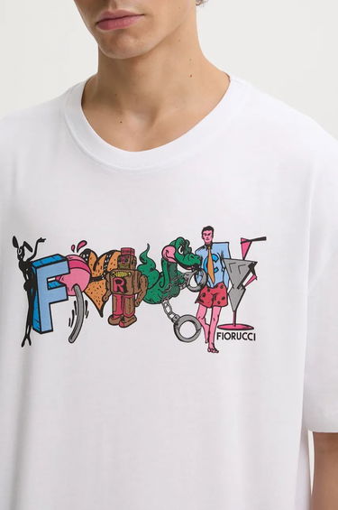 Tričko Fiorucci Fiorucci Graphic Print T-Shirt Biela | M01FMTSH103CJ01WH04, 4