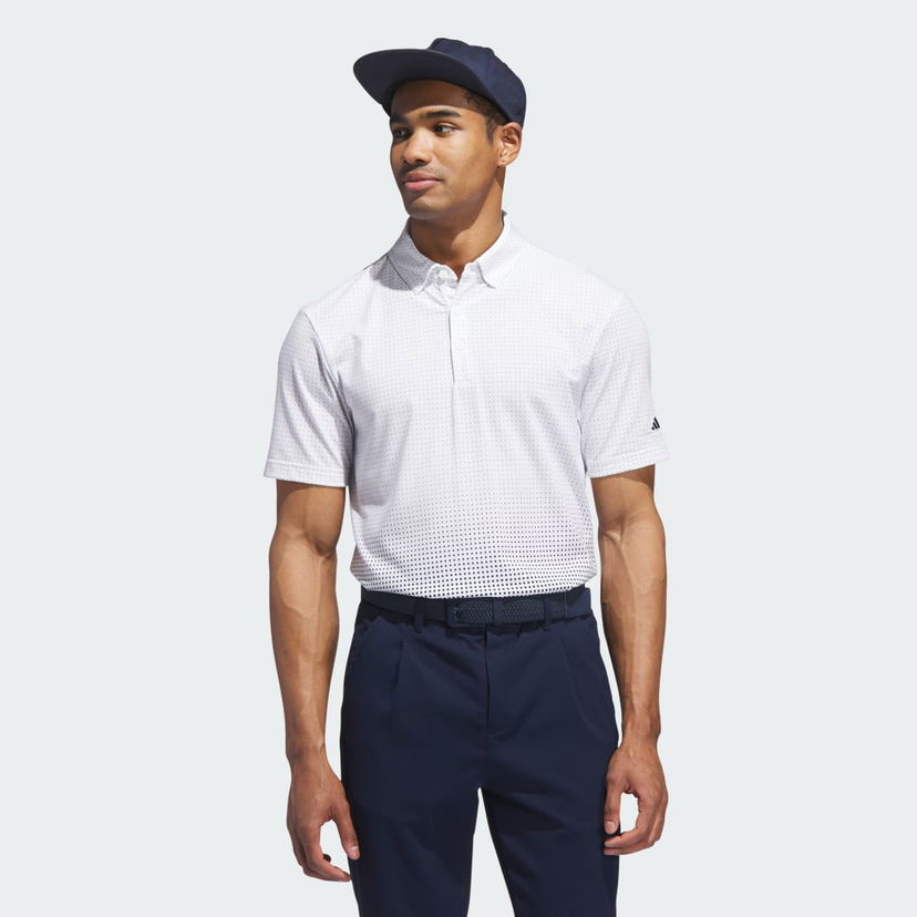 Polo tričko adidas Performance Go-to Rise Print Polo Shirt Biela | JL7903
