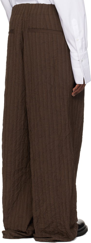 Nohavice Dries Van Noten Dries Van Noten Pleated Wide-Leg Trousers Hnedá | 251-020907-1504, 2